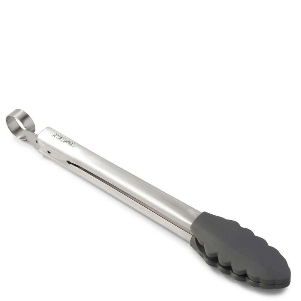 Zeal Dark Grey Silicone Cook’s Tongs